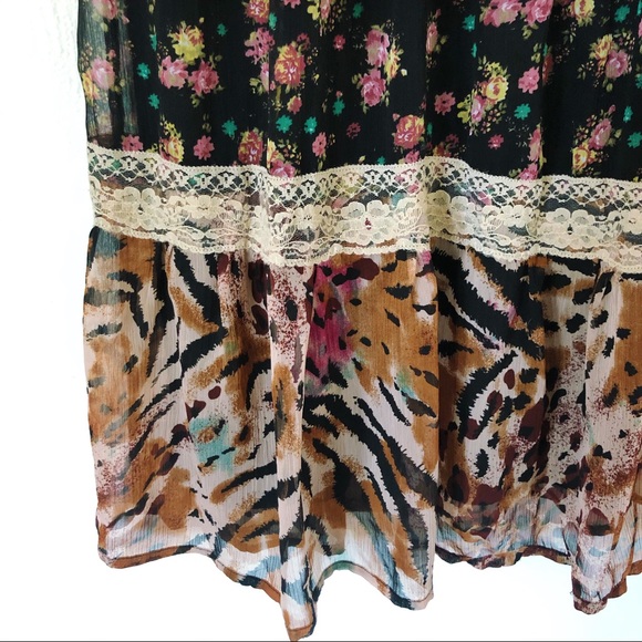 American Rag Bohemian Hippie Patterned Dress - Picture 2 of 12